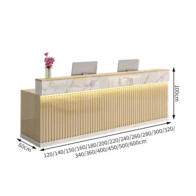 業務用　高級感　配線穴付き　受付カウンター　レセプションデスク　オフィス受付レジカウンター　カウンター　エントランス受付　カスタマイズ可能　JDT-T071　tomokagu