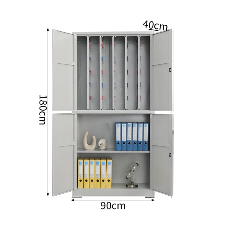 キャビネット　キーボックス　収納　大容量　多段式　冷間加工　スライドレール　キーフック　可動棚板　錠付き　パスワードタイプ　指紋認証タイプ　実用　安全性　洗練　CWG-K063 tomokagu