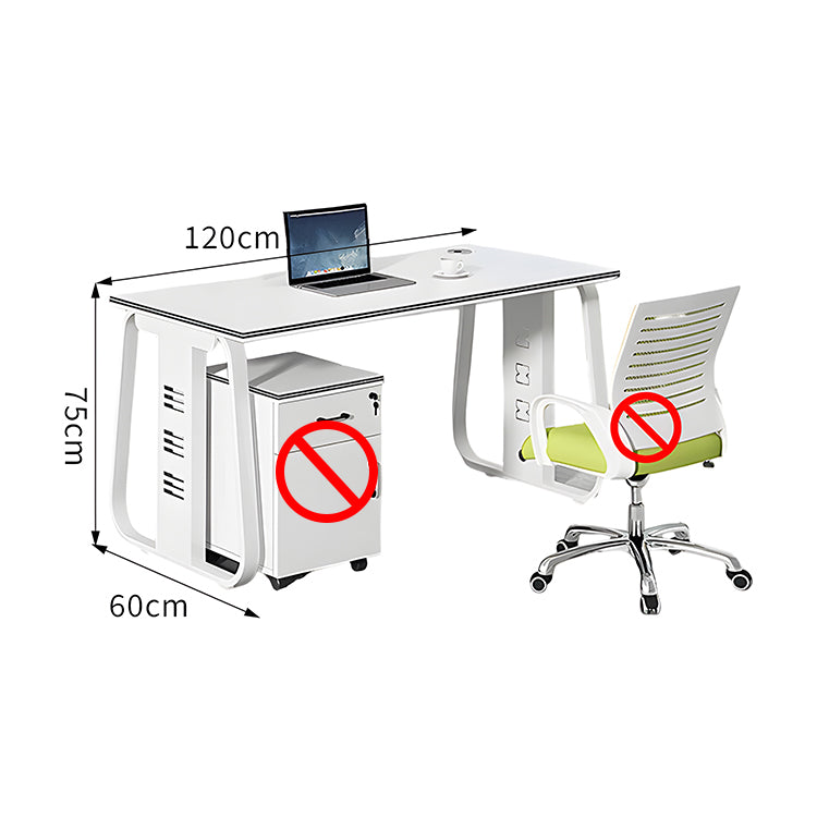 オフィスデスク　オフィス　デスク　厚天板　配線孔　トップパネル付き　シンプル　多機能　カスタマイズ可能　SL-BGZ-001
