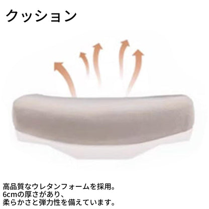 オフィスチェア　ワークチェア　事務椅子　パソコンチェア　ヘッドレスト付き　ナイロン脚　ランバーサポート　チェア　シンプル　グレー　BGY-T031