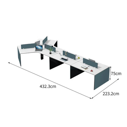 432.3×223.2×75cm / 7人用 / デスクのみ