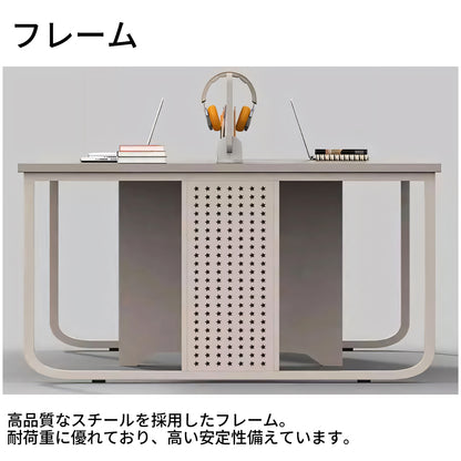 配線孔　トップパネル付き　サイドワゴン付き　事務机　パソコンデスク　オフィスデスク　会社用　事務所用　カスタマイズ可能　BGZ-T060