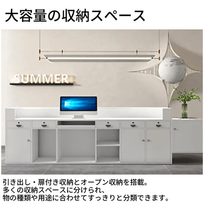 LOGO入れ可能　ステンレス鋼　カウンター　エントランス受付　レセプションデスク　オフィス受付　レジカウンター　業務用　ホワイトマーブル　カスタマイズ可能　JDT-T082