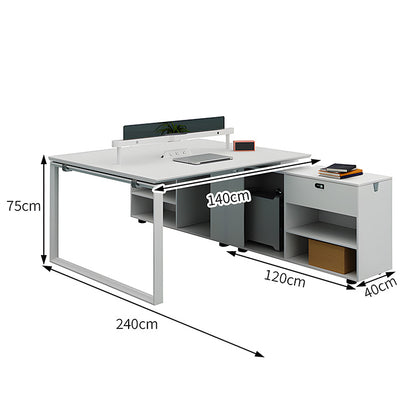 オフィス　オフィスデスク　デスク　シンプル　洗練　収納　パーティションホワイト　スチール　MG-BGZ-LLS14