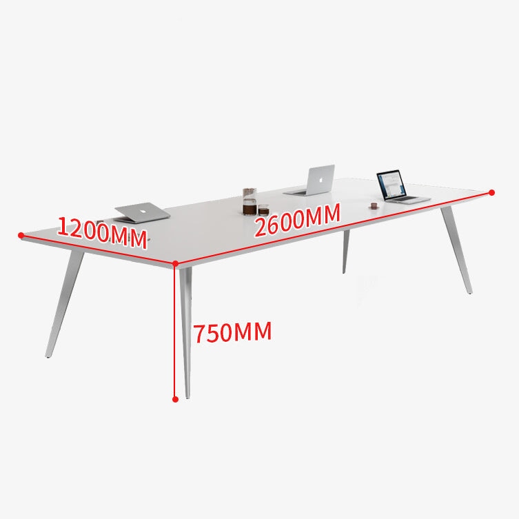 会議用テーブル ミーティングテーブル 大型会議用デスク オフィステーブル テーブル ホワイト kaguyasu