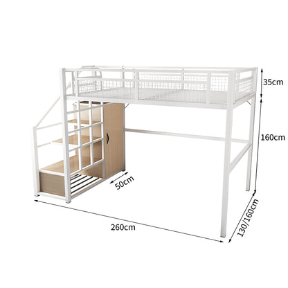 二階ベッド　デスク　スチールフレーム　焼付塗装　耐久性　収納　使い勝手　耐荷重　階段　ハシゴ　カスタマイズ可能　SCC-T047