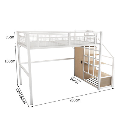 二階ベッド　デスク　スチールフレーム　焼付塗装　耐久性　収納　使い勝手　耐荷重　階段　ハシゴ　カスタマイズ可能　SCC-T047