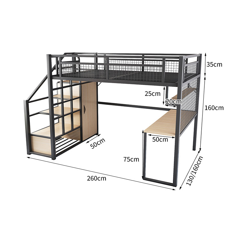 二階ベッド　デスク　スチールフレーム　焼付塗装　耐久性　収納　使い勝手　耐荷重　階段　ハシゴ　カスタマイズ可能　SCC-T047