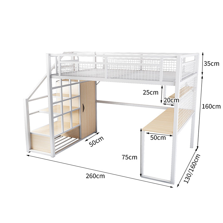 二階ベッド　デスク　スチールフレーム　焼付塗装　耐久性　収納　使い勝手　耐荷重　階段　ハシゴ　カスタマイズ可能　SCC-T047