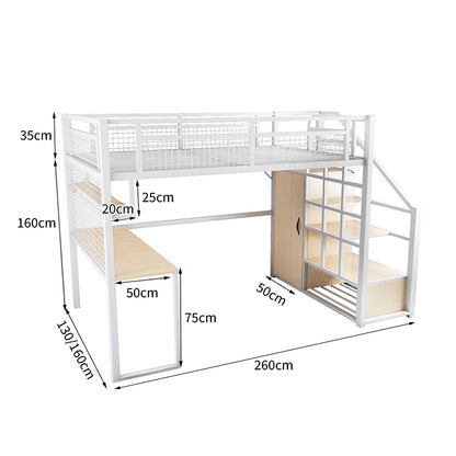 二階ベッド　デスク　スチールフレーム　焼付塗装　耐久性　収納　使い勝手　耐荷重　階段　ハシゴ　カスタマイズ可能　SCC-T047