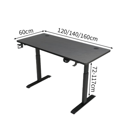 昇降ワークデスク　作業デスク　パソコンデスク　作業用　メラミン化粧板　昇降可能　シンプル　ホワイト　SNZ-T021