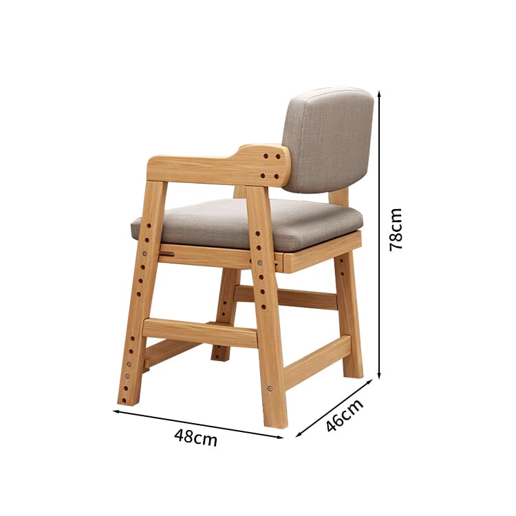 足置き付き　調節機能　人間工学　子供用　ポリエステル生地　ファブリック生地　学習チェア　学習椅子　木製椅子　椅子　キッズチェア　オシャレ　ウォールナット　SNY-T002　tomokagu