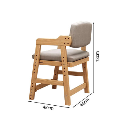 足置き付き　調節機能　人間工学　子供用　ポリエステル生地　ファブリック生地　学習チェア　学習椅子　木製椅子　椅子　キッズチェア　オシャレ　ウォールナット　SNY-T002　tomokagu