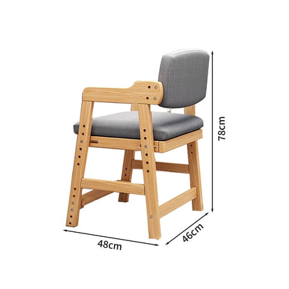 足置き付き　調節機能　人間工学　子供用　ポリエステル生地　ファブリック生地　学習チェア　学習椅子　木製椅子　椅子　キッズチェア　オシャレ　ウォールナット　SNY-T002　tomokagu