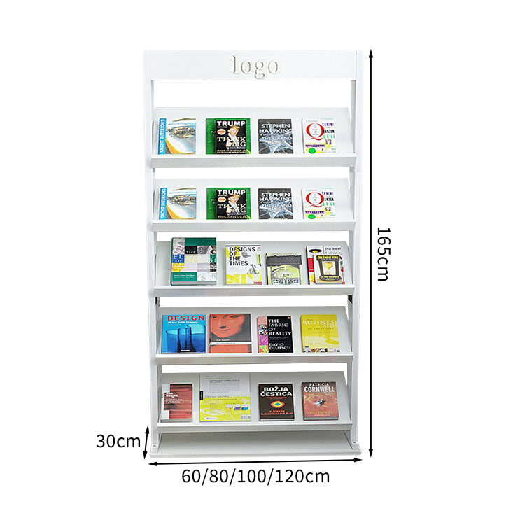 マガジンラック　パンフレットスタンド　雑誌ラック　オフィス収納　収納ラック　多段式デザイン　メラミン化粧板　スチールフレーム　カスタマイズ可能　ZZJ-T004