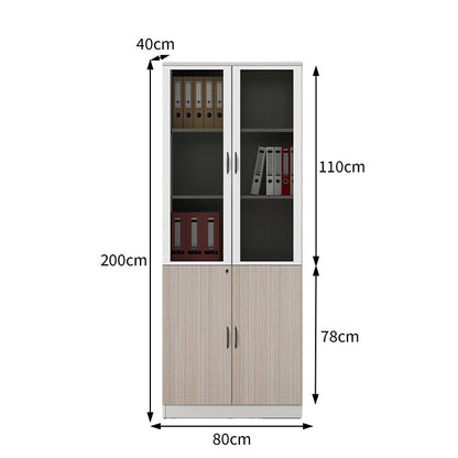 収納キャビネット　キャビネット　ロック付き　メラミン化粧板　蝶番　シンプル　洗練された　高級感　カスタマイズ可能　MG-CWG-GH17