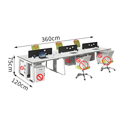 オフィスデスク　オフィス　デスク　厚天板　配線孔　トップパネル付き　シンプル　多機能　カスタマイズ可能　SL-BGZ-001