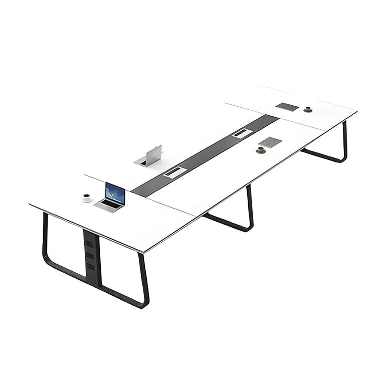 会議用テーブル　会議用　テーブル　オフィス　デスク　ミーティングテーブル　エコ板材　配線ボックス　モダン　シンプル　SL-HYZ-010