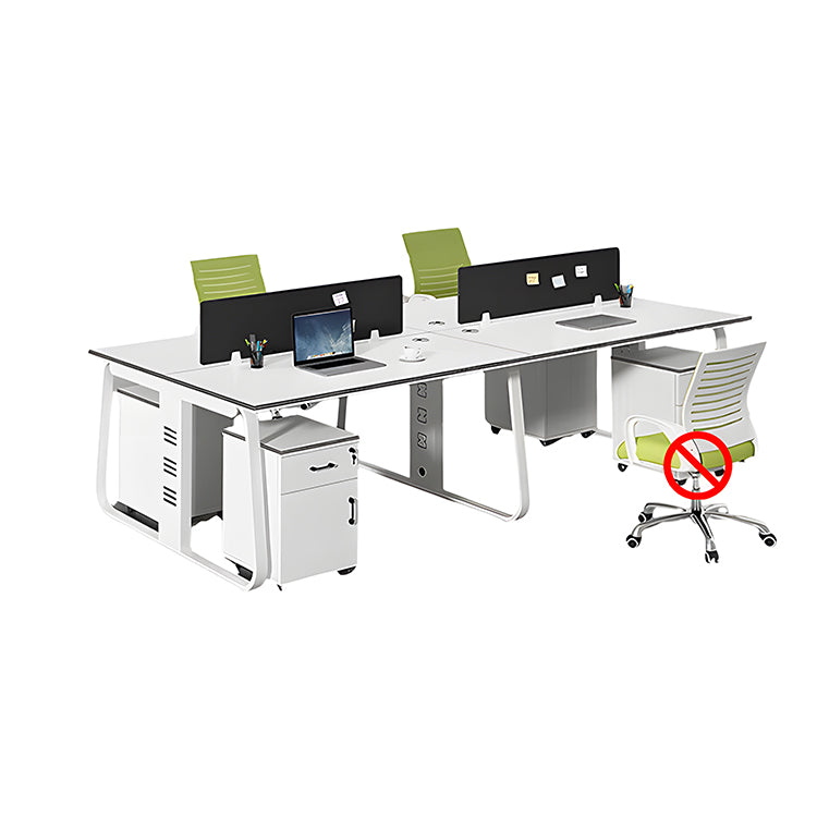 オフィスデスク　オフィス　デスク　厚天板　配線孔　トップパネル付き　シンプル　多機能　カスタマイズ可能　SL-BGZ-001