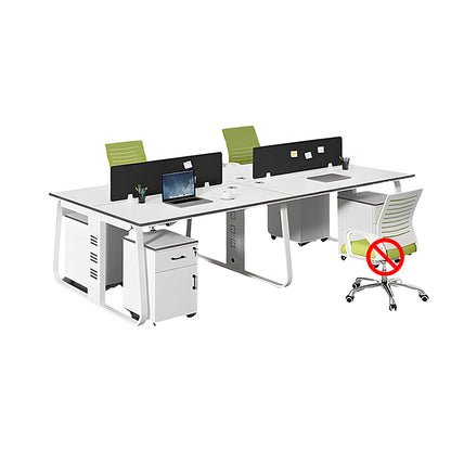 オフィスデスク　オフィス　デスク　厚天板　配線孔　トップパネル付き　シンプル　多機能　カスタマイズ可能　SL-BGZ-001