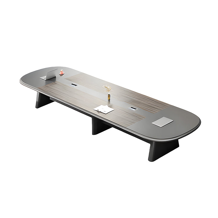 会議用テル　会議用　テーブル　オフィス　デスク　厚天板　高級感　安定性　R加工　安定感　SL-HYZ-027