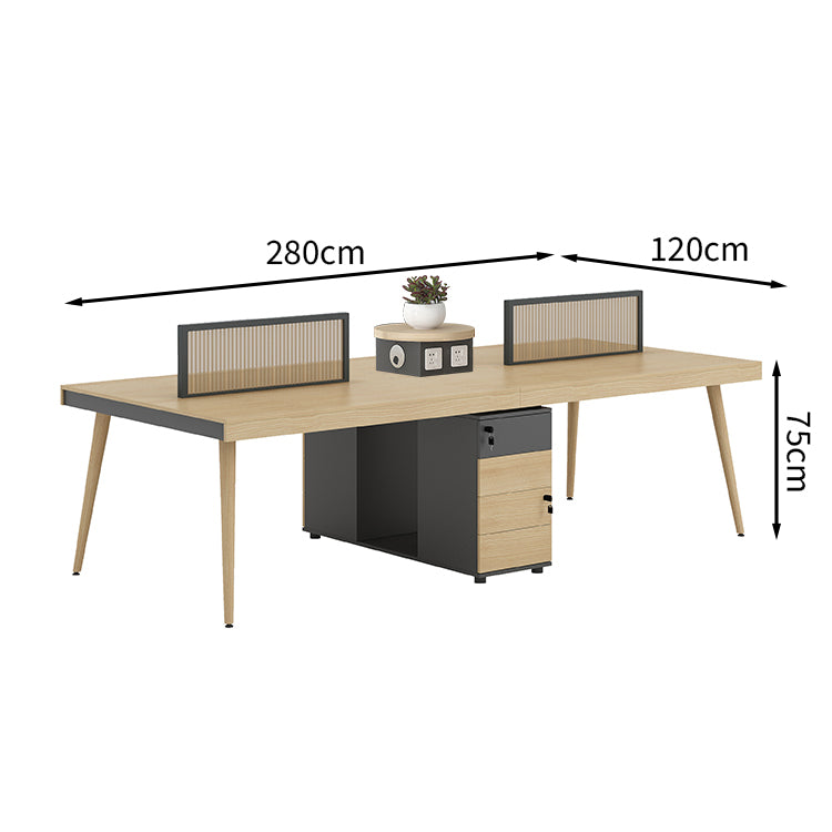 大容量収納　デスク　オフィス家具　事務用デスク　学習机　オフィスデスク　モダン　カスタマイズ可能　BGZ-T017　tomokagu