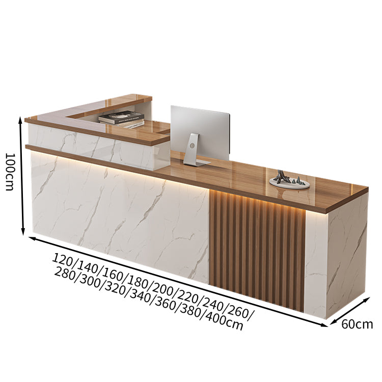 モダン　シンプル　シック　受付カウンター　レジカウンター　フロント　メラミン化粧板　ビジネス　カスタマイズ可能　JDT-T086