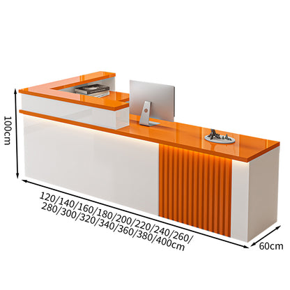 モダン　シンプル　シック　受付カウンター　レジカウンター　フロント　メラミン化粧板　ビジネス　カスタマイズ可能　JDT-T086
