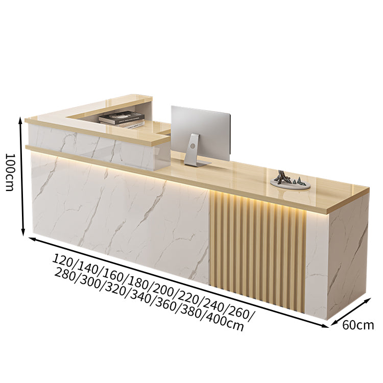 モダン　シンプル　シック　受付カウンター　レジカウンター　フロント　メラミン化粧板　ビジネス　カスタマイズ可能　JDT-T086