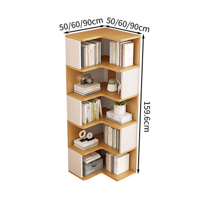 片隅　優れた耐久性　下落防止　ブックシェルフ　本棚　キャビネット　収納家具　書類収納　ファイル　ラック　漫画　事務所用　自宅用　おしゃれ　ナチュラル　ホワイト　SNG-T013　tomokagu