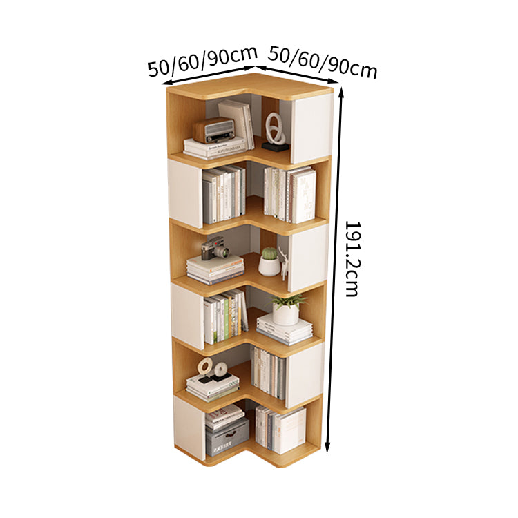 片隅　優れた耐久性　下落防止　ブックシェルフ　本棚　キャビネット　収納家具　書類収納　ファイル　ラック　漫画　事務所用　自宅用　おしゃれ　ナチュラル　ホワイト　SNG-T013　tomokagu