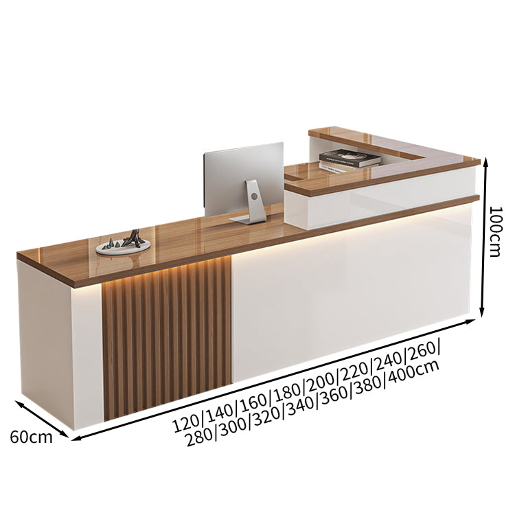 モダン　シンプル　シック　受付カウンター　レジカウンター　フロント　メラミン化粧板　ビジネス　カスタマイズ可能　JDT-T086