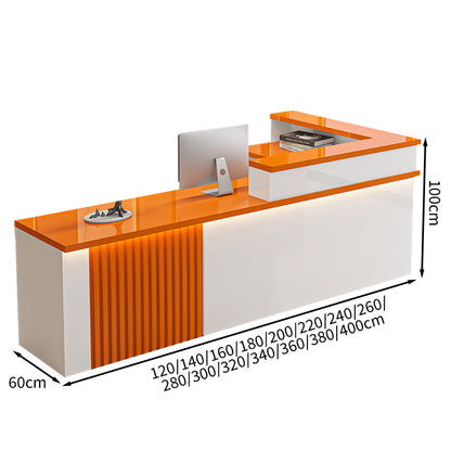 モダン　シンプル　シック　受付カウンター　レジカウンター　フロント　メラミン化粧板　ビジネス　カスタマイズ可能　JDT-T086