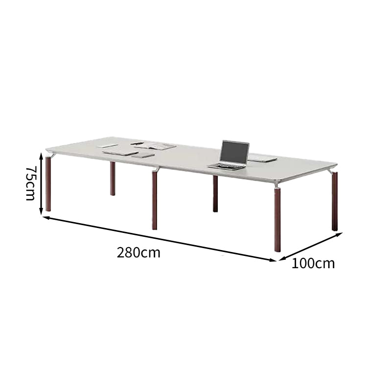 高耐荷重　コンパクト　会議テーブル　ミーティングテーブル　商談テーブル　長方形テーブル　ミニマリズム　シンプル　ホワイト　カスタマイズ可能　HYZ-T016