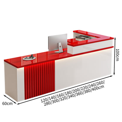 モダン　シンプル　シック　受付カウンター　レジカウンター　フロント　メラミン化粧板　ビジネス　カスタマイズ可能　JDT-T086