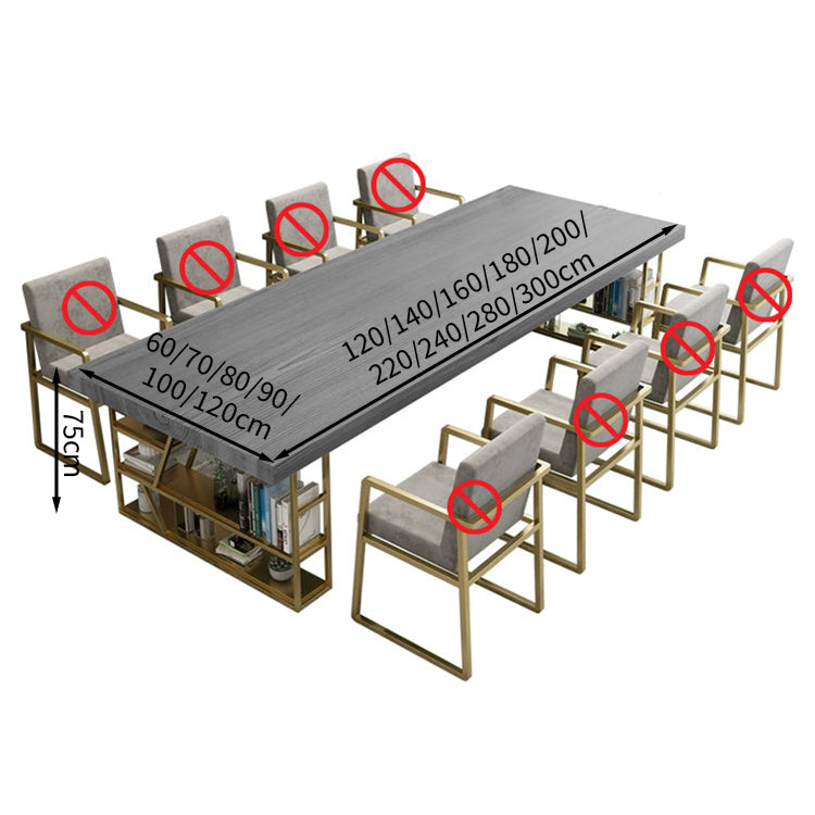 高耐荷重　ミーティングテーブル　ダイニングテーブル　長方形　テーブル　ナチュラル　木目調　カスタマイズ可能　HYZ-T014