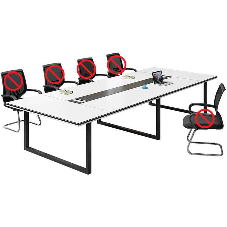 会議机 ミーティングテーブル　長方形テーブル 大型会議テーブル　オフィスデスク　長机　ホワイト HYZ-507